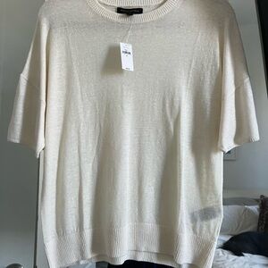 Banana Republic Ivory Knit Top